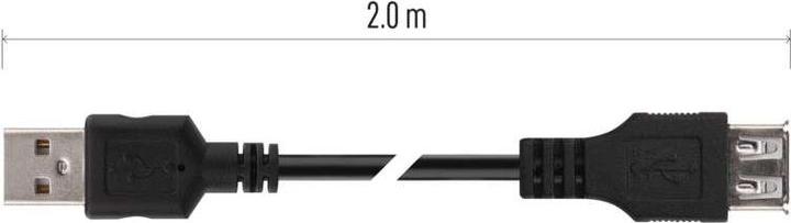 Actual product image Emos USB cable 2.0 A plug - A socket 2m (2 m, USB 2.0)