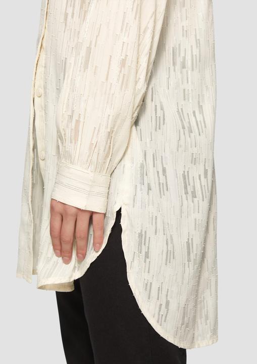 Immagine prodotto s.Oliver Bluse Leicht transparente Longbluse mit Glanzeffekten (40)