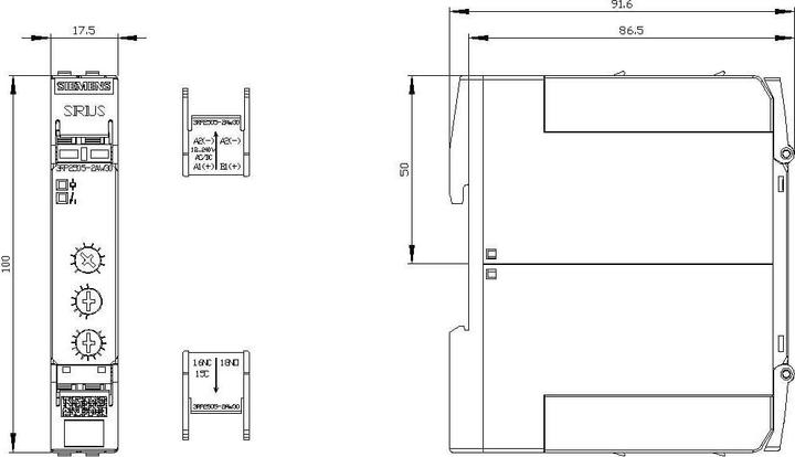 Produktbild Siemens Time Relay 13x Functions 1x CO, Spring