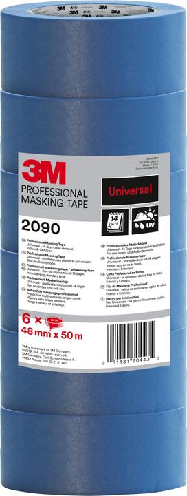 Produktbild 3M ™ Malerabdeckband 2090 „Multi-Surface“, 48 mm x 50 m, 6 Rollen/Packung (48 mm)