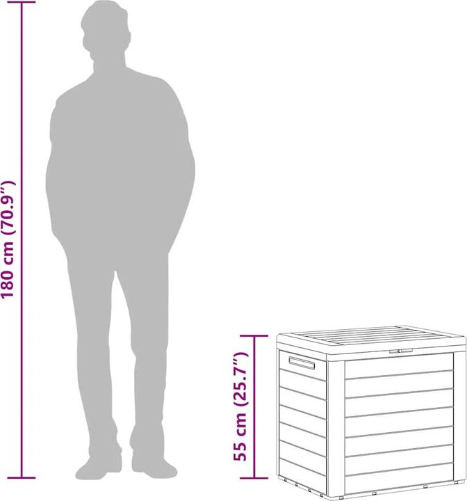 Actual product image vidaXL Aufbewahrungsbox