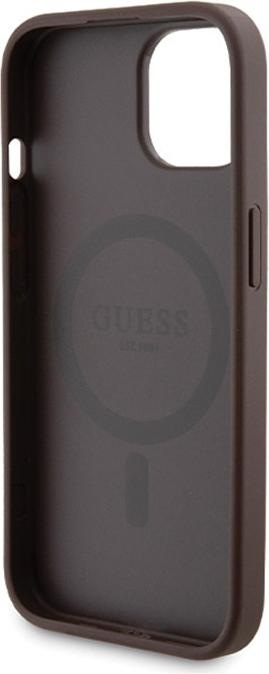Produktbild Guess Zestaw GUBPM5P15S4GEMGW iPhone 15 6.1" hardcase + Powerbank 5000mAh MagSafe brązowy/brown 4G M (Apple iPhone 15)