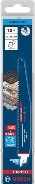 Image du produit Bosch Professional Zubehör EXPERT S1159XHM Multi Material Säbelsägeblatt, 10-tlg.