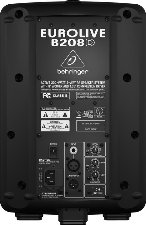 Actual product image Behringer Eurolive B208D (Active, 1x 135 W)