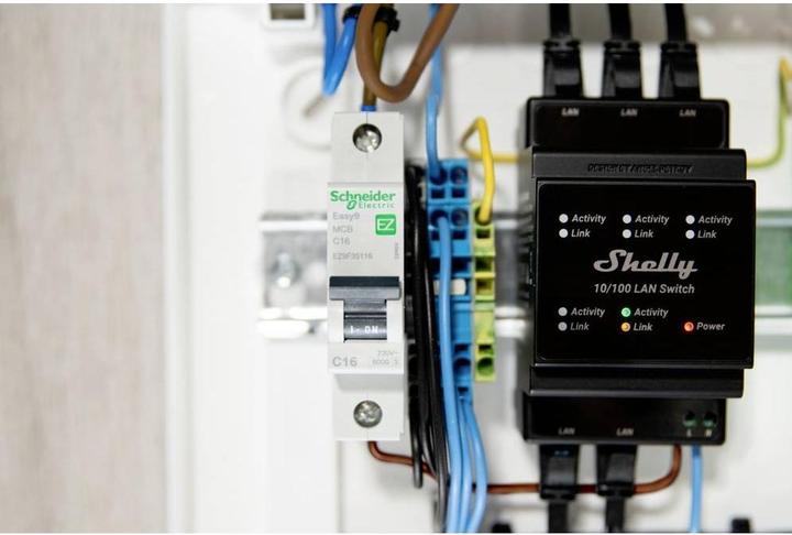 Actual product image Shelly LAN Switch (5 ports)