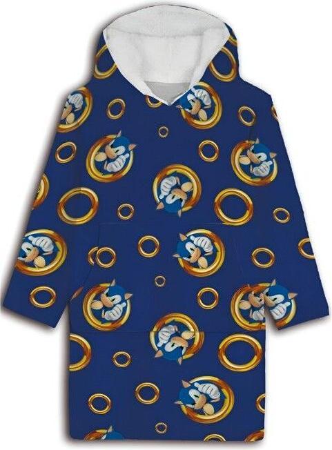 Actual product image Sega Sonic the Hedgehog oversize sweatshirt coat kids coral