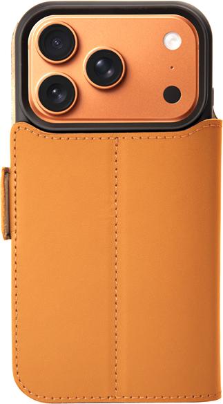 Immagine prodotto Mike Galeli Book-Cover Echtleder Fabio cosmic orange (Apple iPhone 17 Pro)