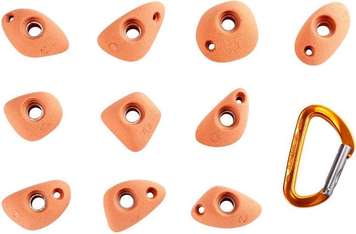 Produktbild Entre Prises Klettergriffe Set Essential Feet XS 2 ehemals Techfeet 2 (Red)
