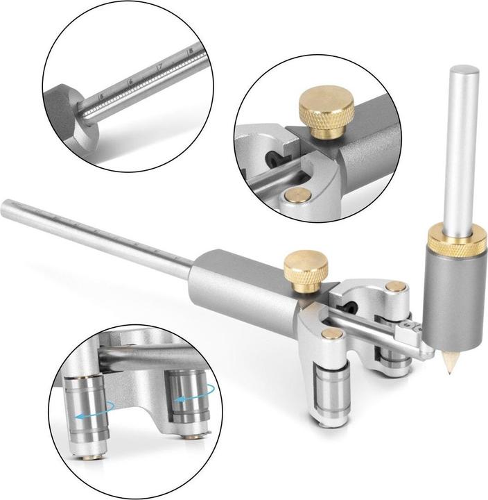 Produktbild Stahlwerk Anreisswerkzeug | Markierungswerkzeug | Markierungslehre | Streichmass (12 cm)