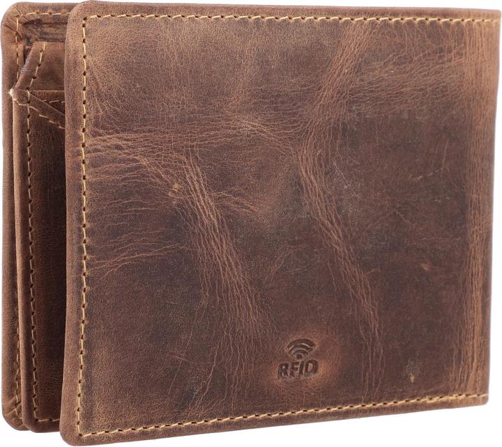 Image du produit Greenburry Vintage Geldbörse RFID Schutz Leder 12 cm