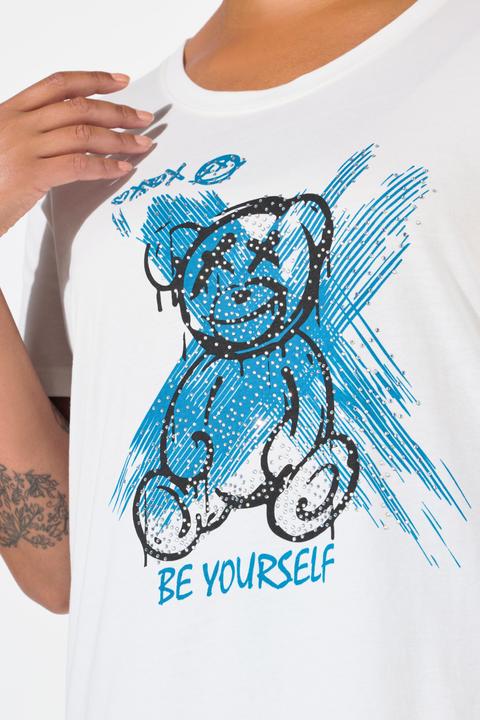 Image du produit Angel of Style T-Shirt, Boxy Fit, Teddy-Motiv, Halbarm (46)