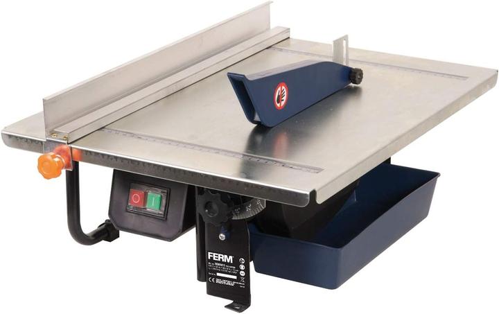 Image du produit Ferm Fliesenschneider 900W - 2950/min - 200mm Diamantscheibe - Wassergekühltes Sägeblatt - 0-45 Grad
