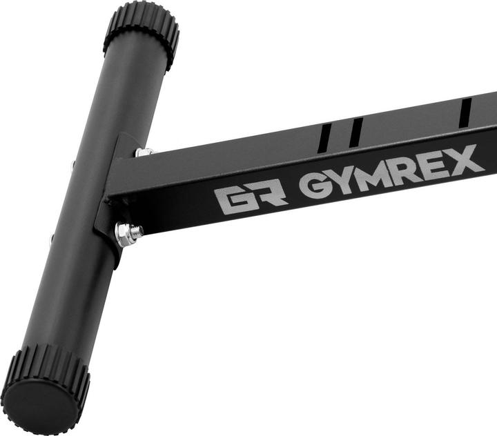 Actual product image Gymrex Schrägbank Hantelbank Trainingsbank Rückenlehne Fitnessbank verstellbar 100 kg