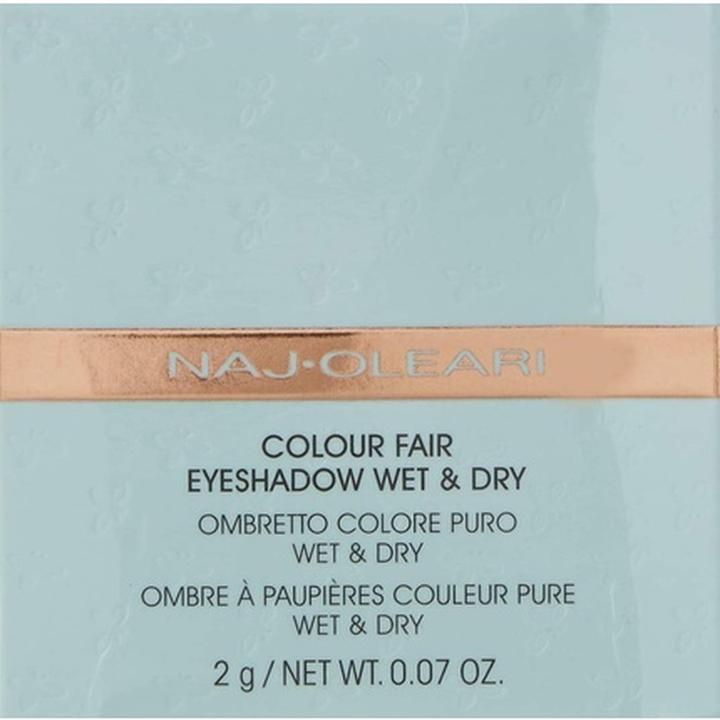 Actual product image Naj Oleari Colour Fair Eyeshadow Wet&Dry 21 matte black 2g (21 matte black)