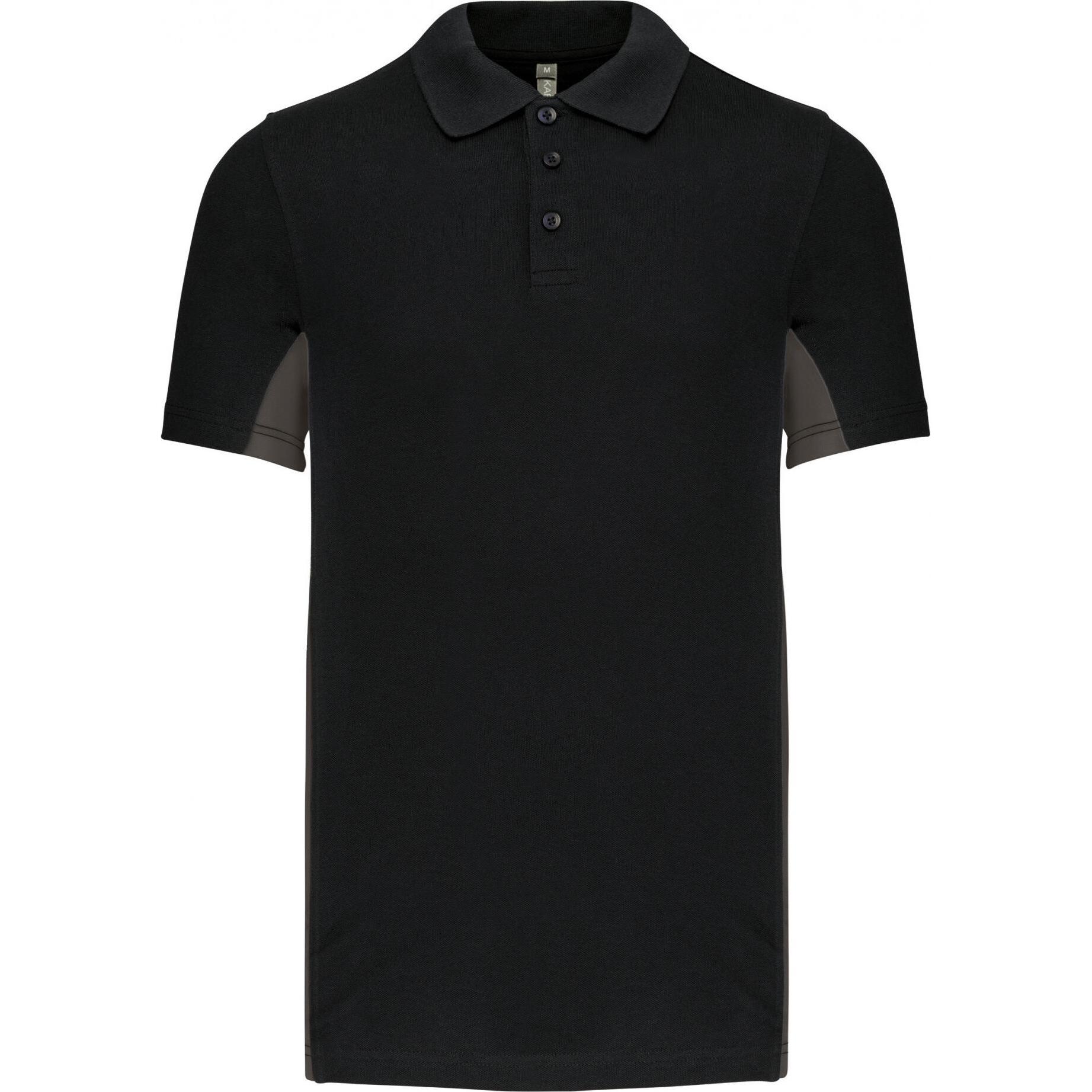 Kariban, Herren, Shirt, Flag, Grau, Schwarz, (S)