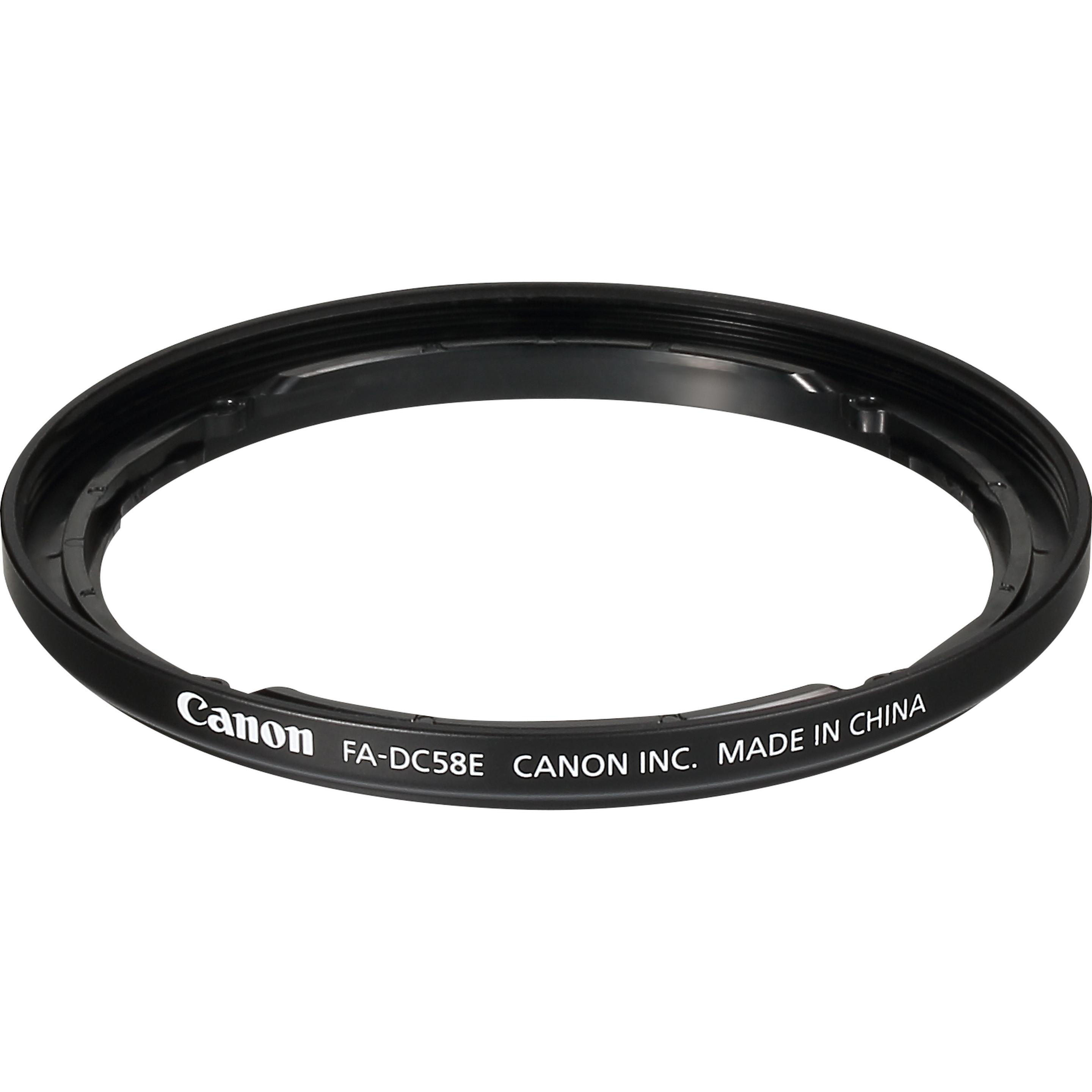 Canon FA-DC58E Filter Adapter (Objektivfilter Adapter, 58 mm), Objektivfilter Zubehör, Schwarz