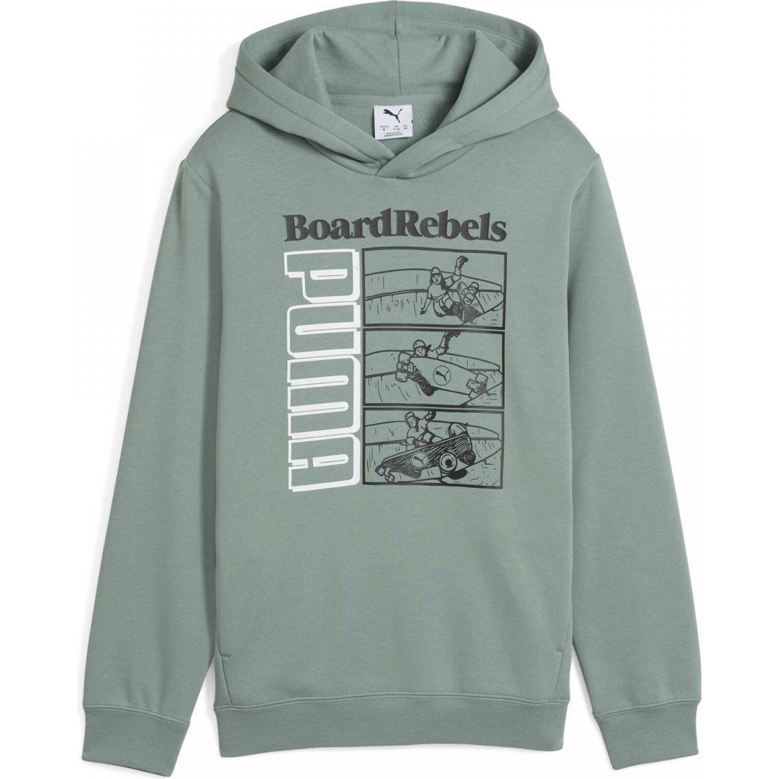 Puma, Jungen, Pullover, MID90S Hoodie FL B, Schwarz, (152)