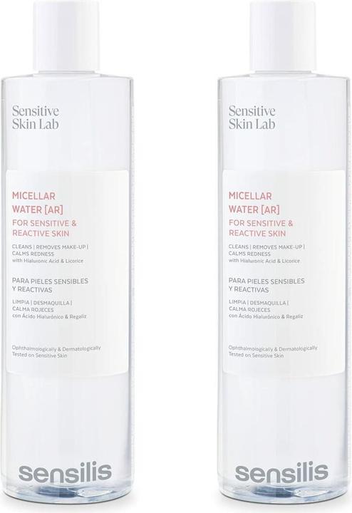 Image du produit Sensilis Eau Micellaire AR Peaux Sensibles et Réactives 2x400ml (Lait nettoyant, 800 ml)