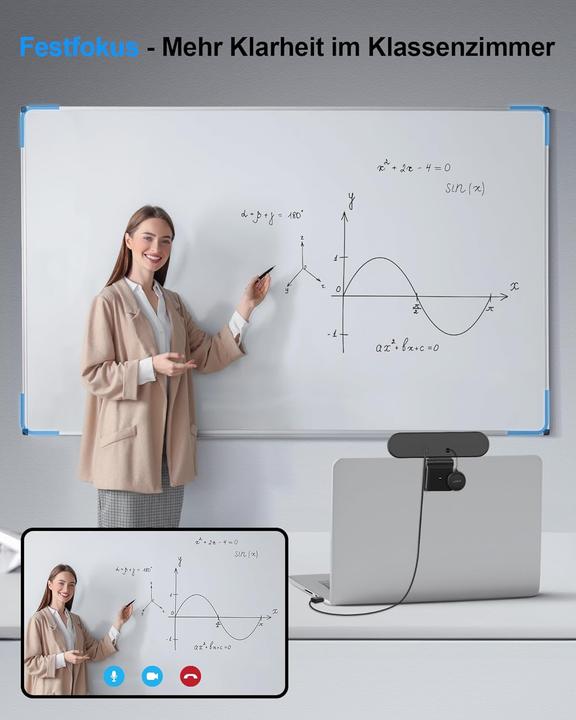 Produktbild EMeet C980 Pro Webcam mit Geräuschunterdrückung