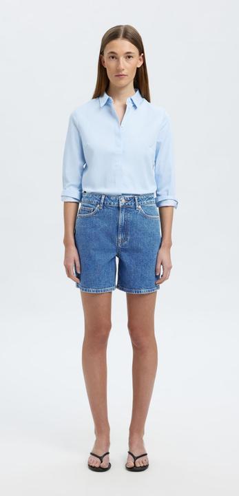 Actual product image Selected Femme High Waist Jean Shorts (34)