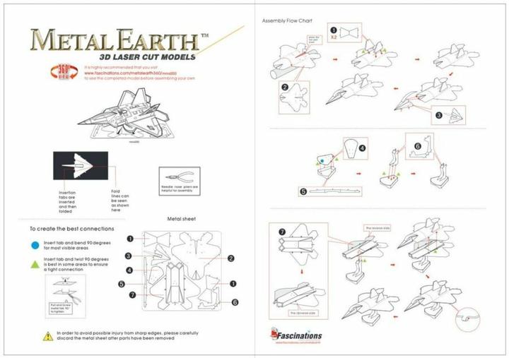 Image du produit Metal Earth Lockheed Martin® F-22® Raptor
