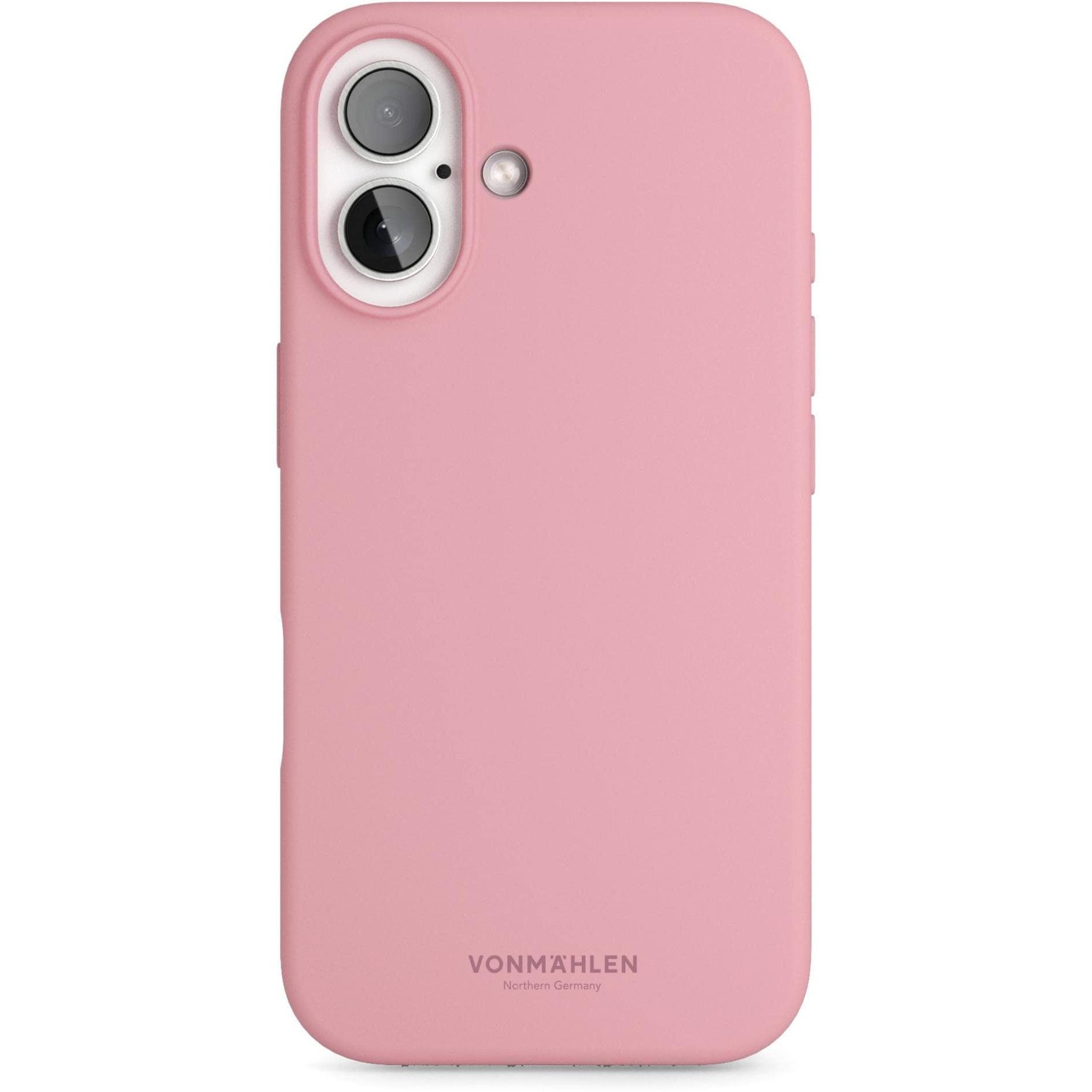 Vonmählen Soft Silicone Case for iPhone 16 Cherry Blossom (Apple iPhone 16), Smartphone Hülle, Rosa