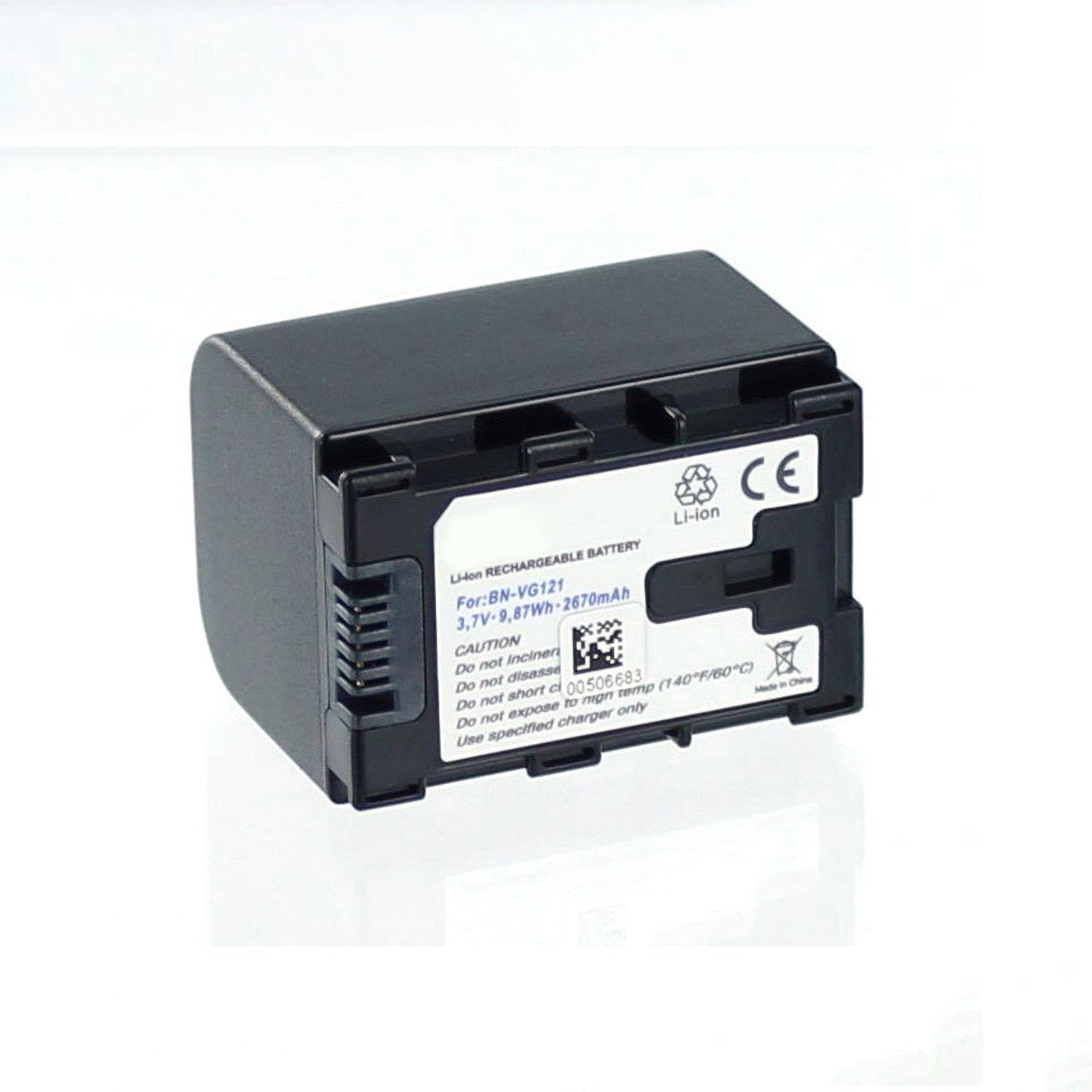 AGI Akku kompatibel mit JVC BN-VG121, Kamera Stromversorgung, Schwarz