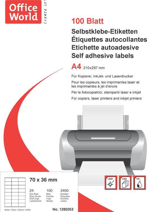 Produktbild Office World Etiketten