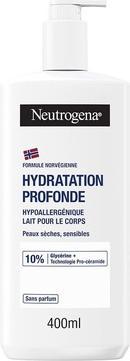 Actual product image Neutrogena Hypoallergenic Deep Moisturizing Body Milk 400ml (Body milk, 400 ml)