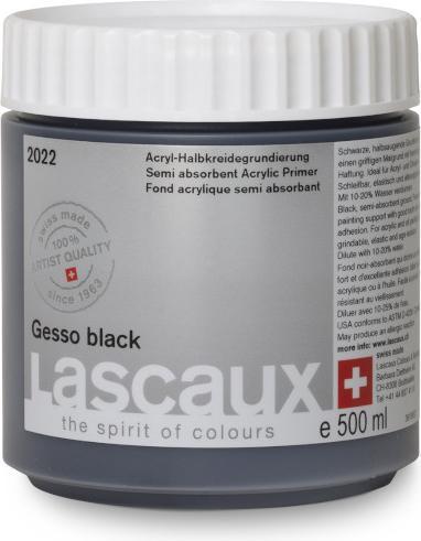 Image du produit Lascaux GESSO BLACK 500ml (Noir, 500 ml)