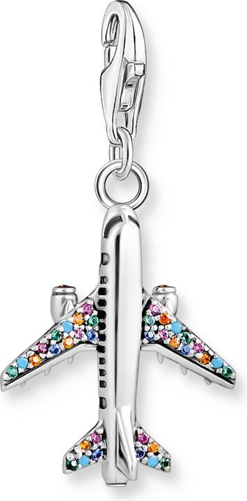 Image du produit Thomas Sabo Charm pendentif argent avec avion coloré (Argent 925)