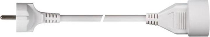 Produktbild Velleman VERLÄNGERUNGSKABEL - 10 m - WEIss - 3G1.5 - STECKER-TYP E (FRANZÖSISCHES SYSTEM) (10 m, CEE 7/5)