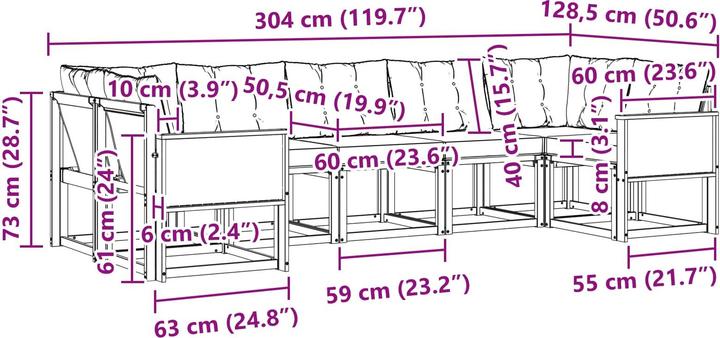 Produktbild vidaXL Sofa Set