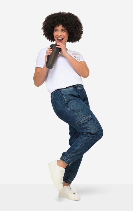 Actual product image Angel of Style Lyocell Elastic Waist Cargo Joggers (48)