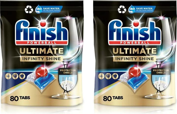 Produktbild Finish Ultimate Infinity Shine DUO (Tabs, 160 Waschgänge)