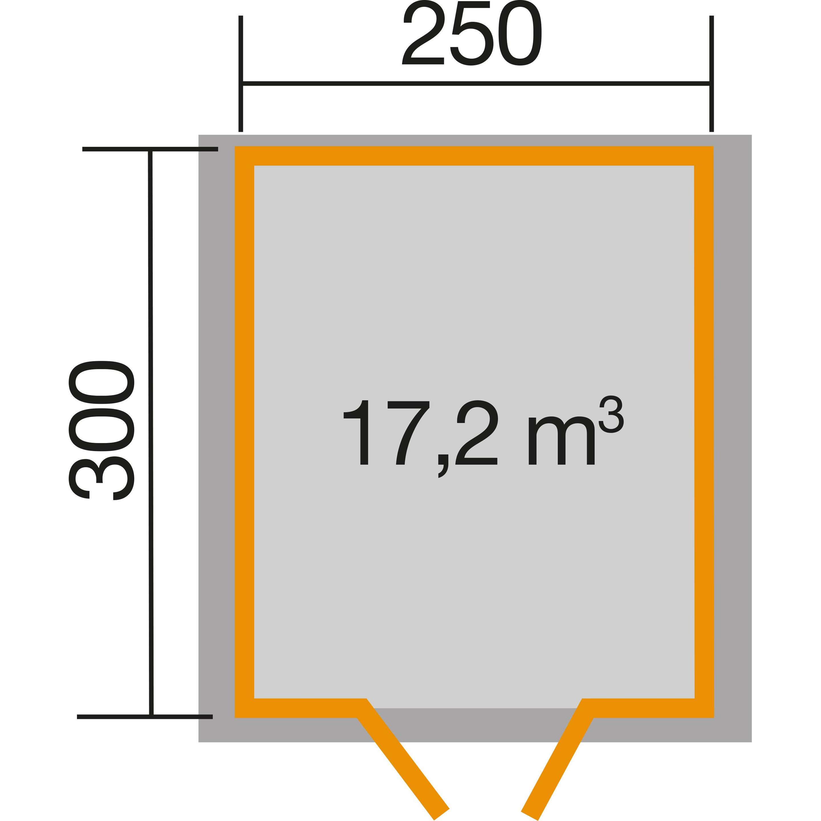 Thumbnail - Weka Holzbau, Gartenhaus + Gartenschrank, Premium28 DT