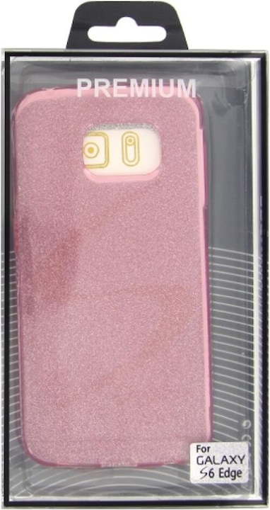 Actual product image OEM TPU Case Glitter Samsung Galaxy S6 Edge pink (Samsung Galaxy S6 Edge)