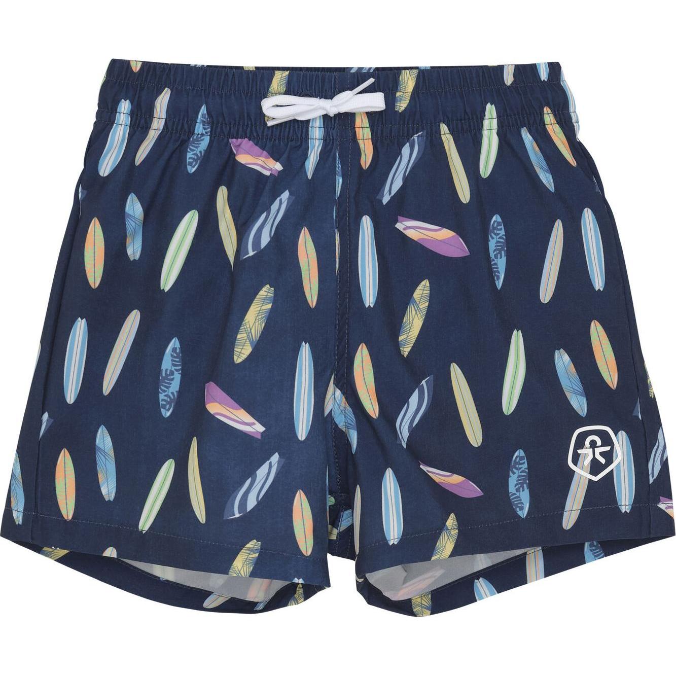 Color Kids, Unisex, Badehose, Kid's Swim Shorts AOP, Blau, (128)