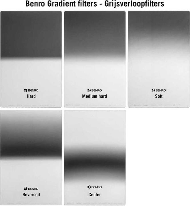 Actual product image Benro Master Glass Filter 150x170mm Soft-Edged GND4 (0.6) (Graduated neutral density filter)