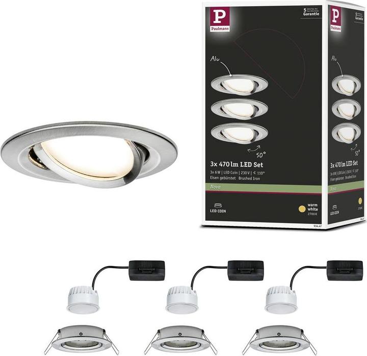 Produktbild Paulmann Einbauleuchte Nova Set (460 lm)