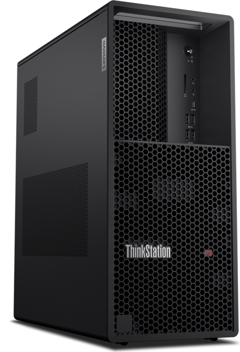 Actual product image Lenovo ThinkStation P3 Tower (Intel Core i9-14900K, 128 GB, 2000 GB, UHD Graphics 770)