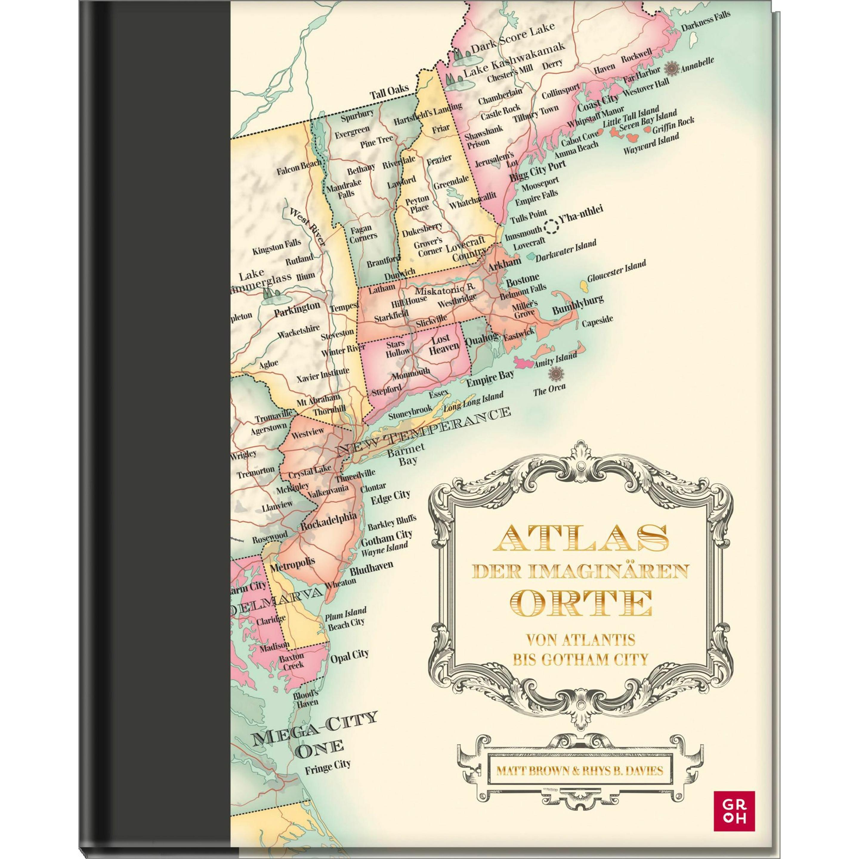 Atlas der imaginären Orte, Landkarte