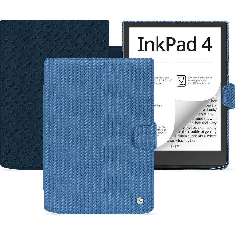 Noreve Lederschutzhülle horizontal, eReader Zubehör, Blau