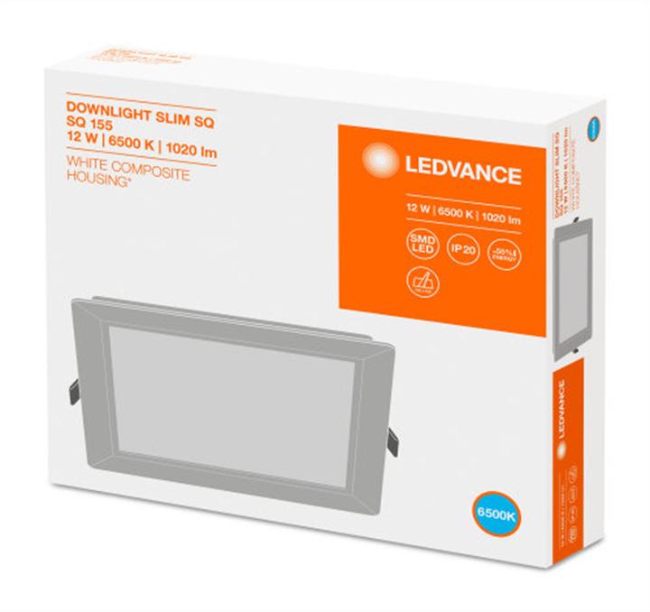 Actual product image Ledvance LED downlight recessed flat downlight Slim square 155 12W/6500K WT 12W 6500K 1020lm 30000h... (1020 lm)