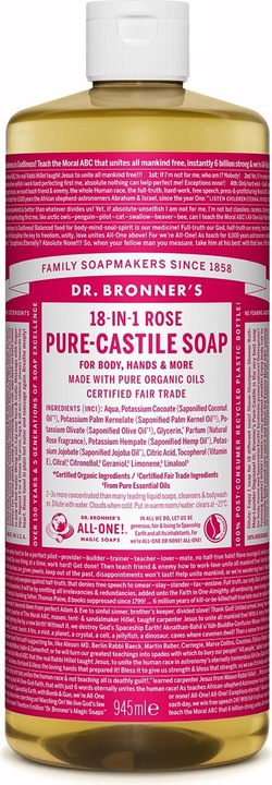 Immagine prodotto Dr. Bronner's 18-IN-1 Rosa (Sapone liquido, 945 ml)