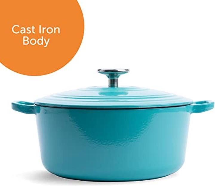 Image du produit BK Bourgogne Braadpan - 24 cm - Aqua Blue (24 cm, Cocotte + faitout, Fonte)