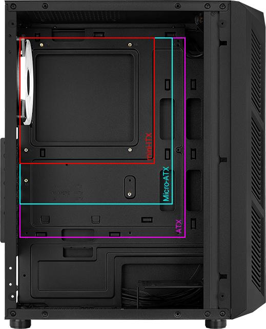 Produktbild AeroCool Prime (Mini-ITX, ATX, Mini-ATX, Micro-ITX)
