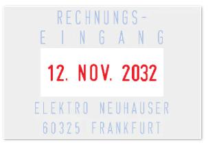 Actual product image Colop Word and date stamp 2360 set 4 pieces