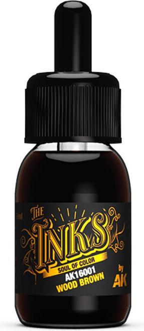 Actual product image AK Interactive Pot de Peinture - Inks Wood Brown (30 ml)