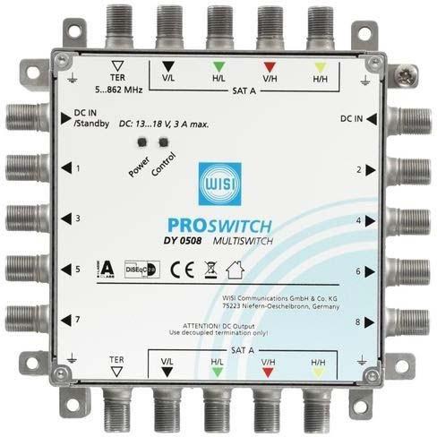 Thumbnail - WISI DY0508 PROSWITCH Multisch.TERR passiv ohne NT (Multischalter), SAT Zubehör, Weiss